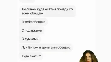 Photo of Анна Седокова показала переписку с настойчивым поклонником