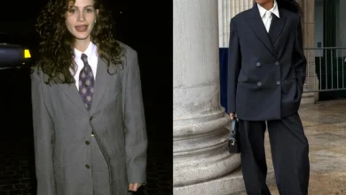 Photo of Брючный костюм снова в моде — и теперь он про ауру и власть, а не офис