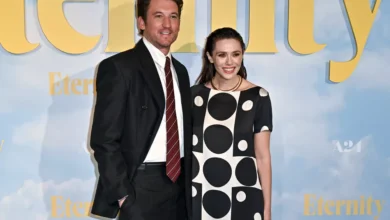 Photo of Образ дня: Элизабет Олсен в платье с геометричным принтом